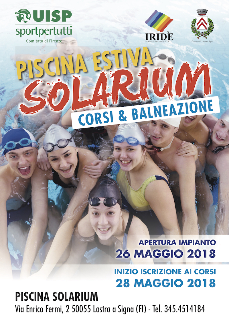 Piscina estiva solarium corsi 2018